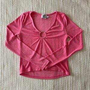 Princess Polly Long Sleeve Keyhole Top